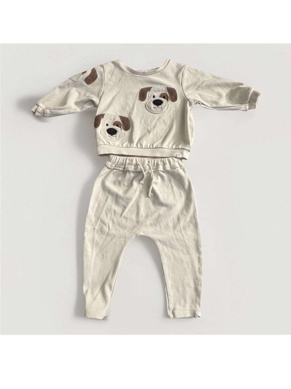 Oh Baby Dog Outfit Set 3pc 6-12M